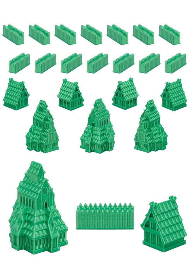 BKPrint3D Custom Civilizations for Catan Board Game | Replacement Player Sets | Settlers Pieces | Base Cities Settlements Roads | 3D Printed | (Viking Base Set) - Image 1